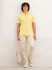 Solid Slim Fit Polo T-Shirt | Yellow