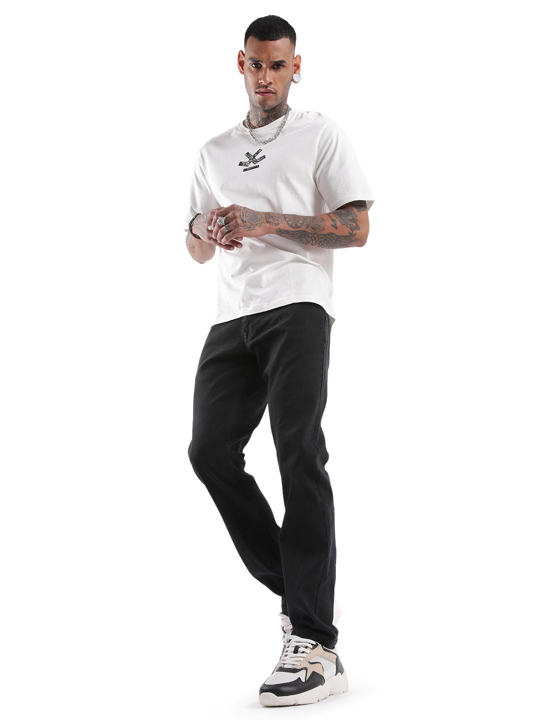 Sleek Black Regular Fit Jeans