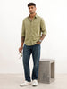 Solid Regular Fit Full Sleeve Shirt | Green
