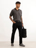Solid Slim Fit Denim Jeans | Black