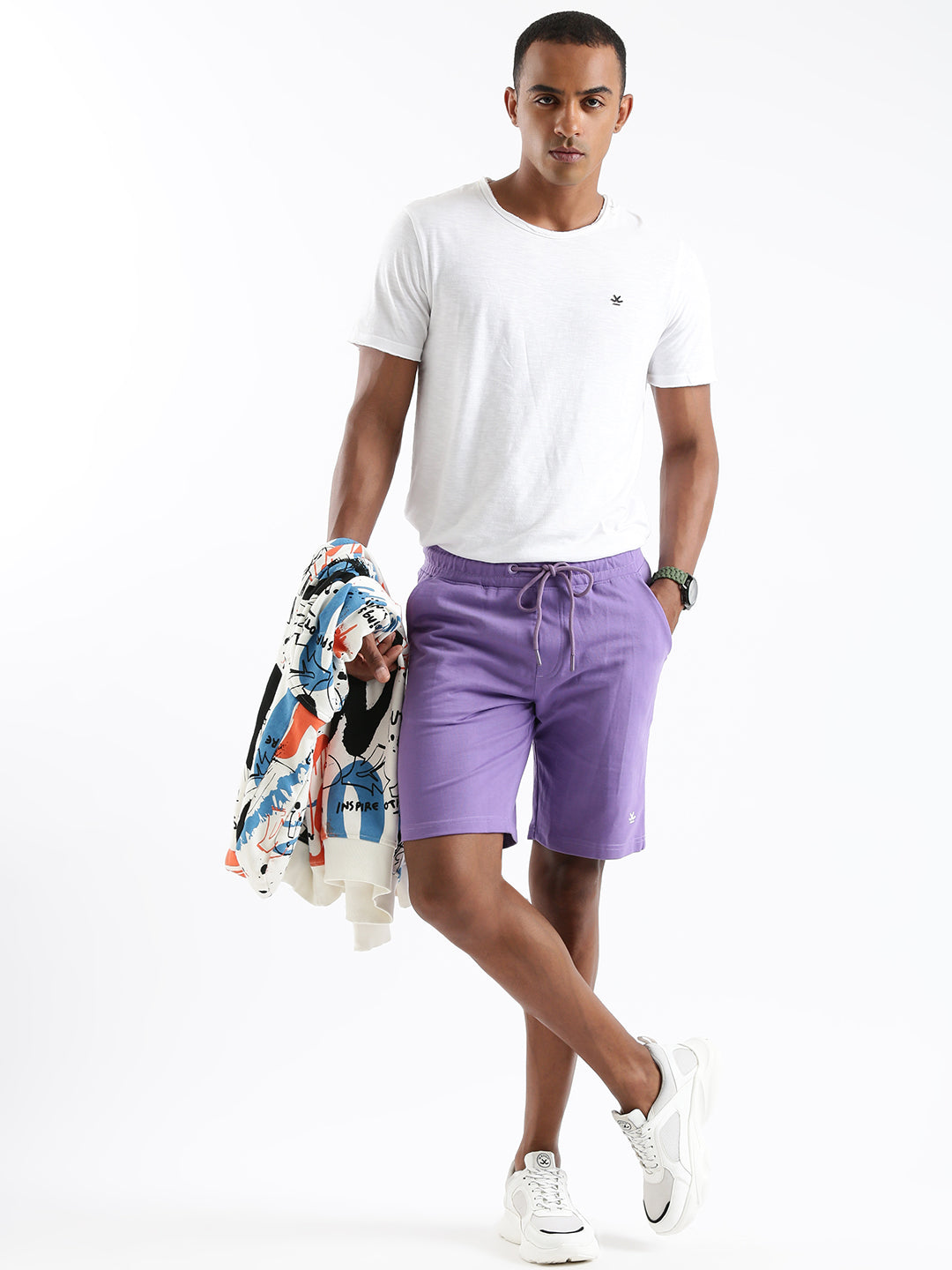 Pop-Colour Relaxed Shorts