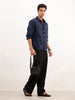 Comfort Fit Full Sleeve AOP Shirt | Navy Blue