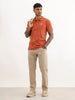 Classic Placement Printed Polo T-Shirt | Rust | WWTS302F