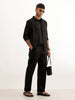 Solid Loose Fit Trouser | Black