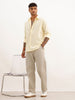 Solid Slim Fit Full Sleeve Shirt | Yellow