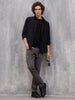 Solid 100%Cotton Regular Fit Shirt | Black