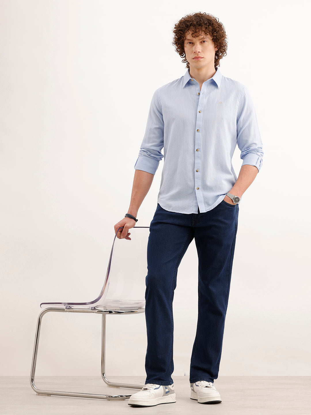 Classic Straight Fit Denim Jeans  | Dark Blue