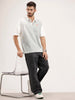 Panel Printed Polo T-Shirt | Off White