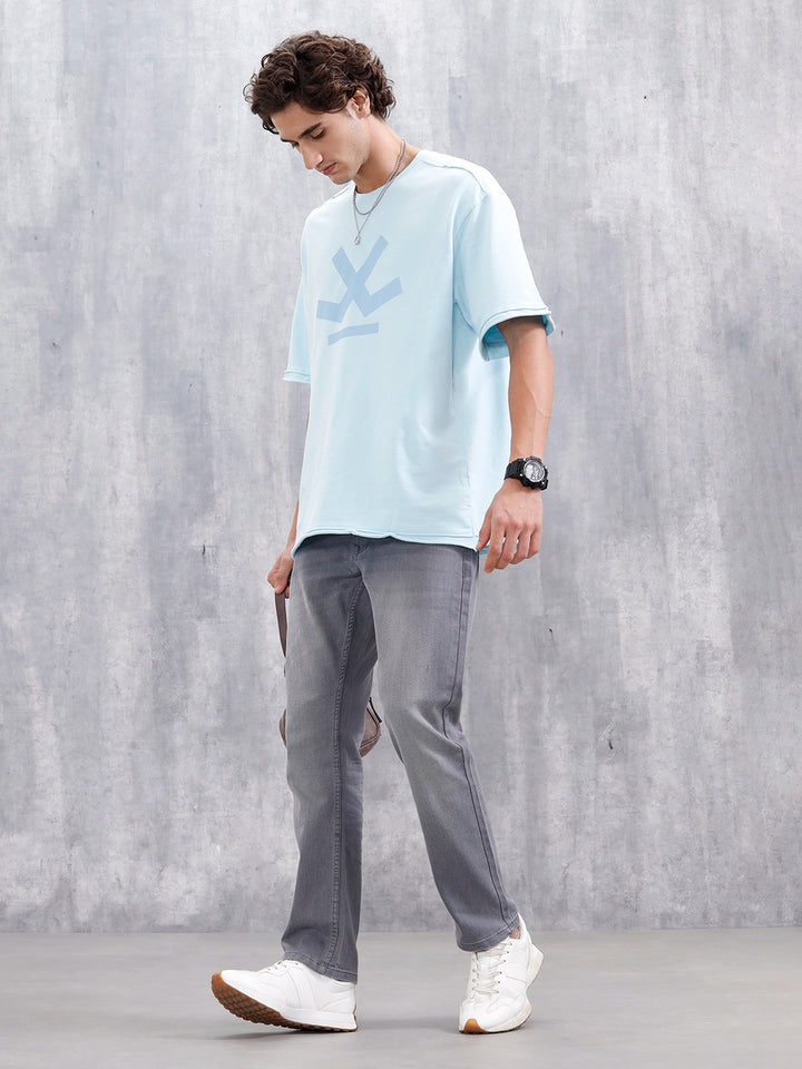 Men's Casual Straight Fit Jeans | Grey