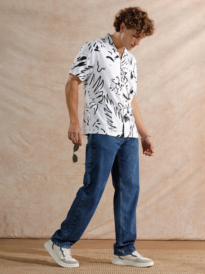 Solid Heavy Fade Anti Fit Jeans | Blue