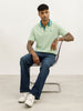 Classic Slim Fit Tipping Collar Polo T-Shirt | Light Green