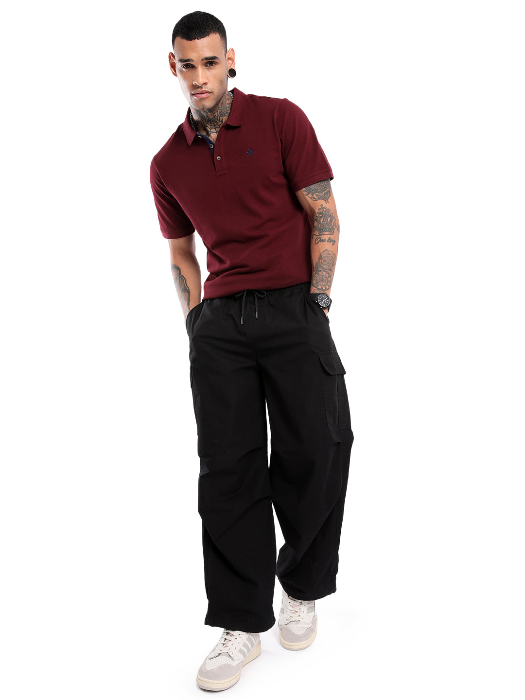 Solid Maroon Timeless Polo T-Shirt