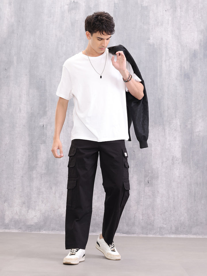 Loose Fit Cargo | Black