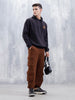 Wrogn Comfort Fit Graphic Hoodie Sweatshirt | Black