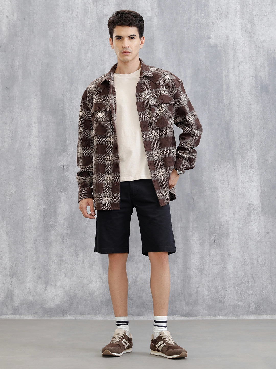 Solid Regular Fit Shorts | Black