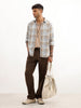 Classic Regular Fit Checkered Shirt | Light Blue
