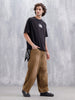 Men Casual Oversized Fit Tshirt With Applique Patch | Black