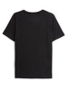 Glitched Logo Print Black T-Shirt