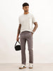 Classic Solid Straight Fit Trousers | Dark Grey