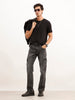 Classic Straight Fit Denim Cargo | Grey