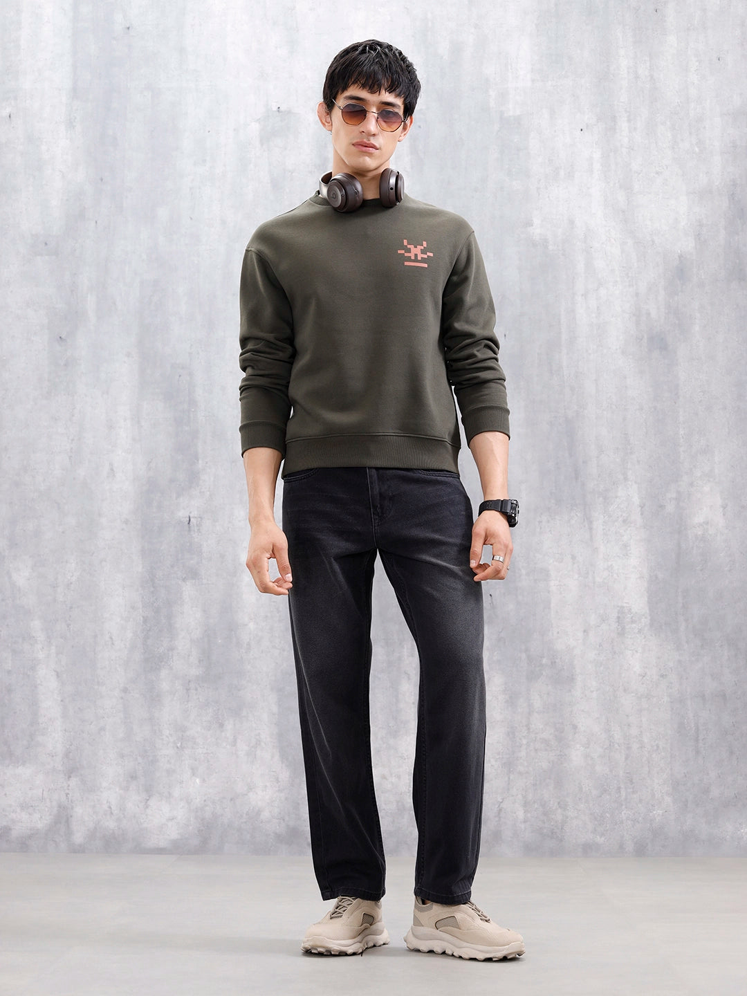 Men's Casual Anti Fit Jeans | Black