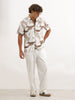 Resort Fit Textured AOP Shirt | Brown