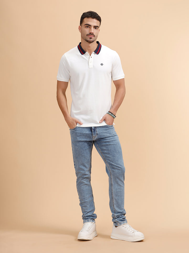 Heavy Fade Slim Fit Jeans | Light Blue