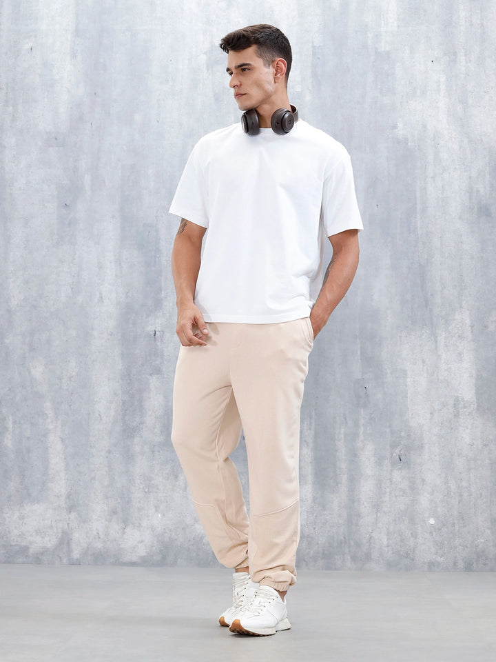 Men's Casual Relaxed Fit Knit Jogger | Beige