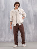 Varsity-Inspired Comfort Fit Tweed Jacket | Off White