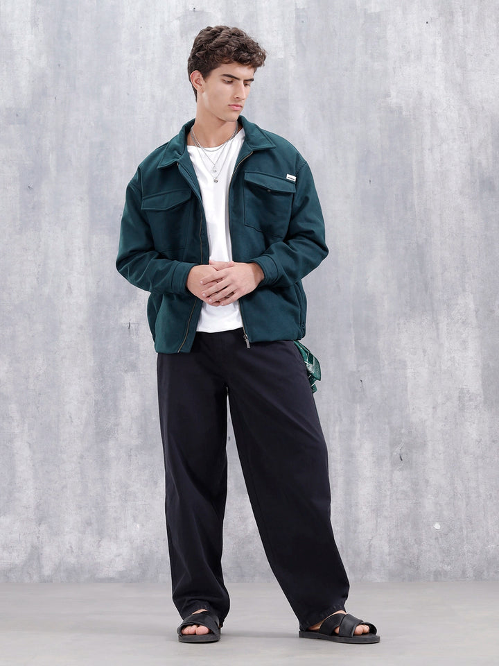 Men's Casual Loose Fit Trouser | Black