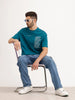 Oversized Fit Cut & Sew T-Shirt | Teal