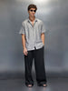 Men's Casual Regular Fit Half Sleeve Shirt  |  Grey