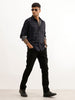 Regular Fit Checkered Shirt | Black