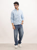 Classic Comfort Fit Zipper Sweatshirt | Light Blue
