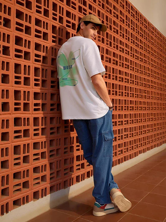 Heavy GSM Hazy Logo | White