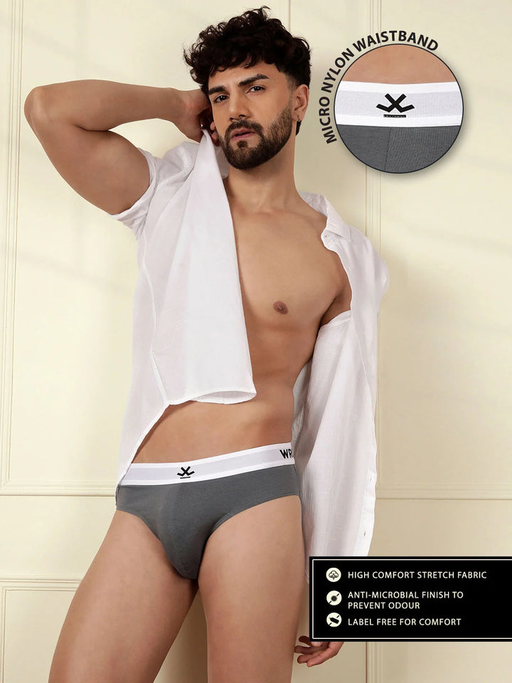 Solid Fresh Feel 3-Pack Brief