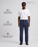 Travelite Straight Fit Trousers | Essential |  Navy Blue