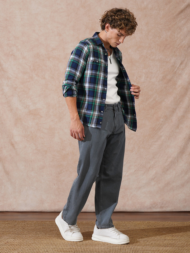 Heavy Fade Loose Fit Jeans | Grey