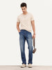 Faded Regular Fit Denim Jeans | Blue