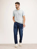 Slim Cropped Fit Denim Jeans | Blue