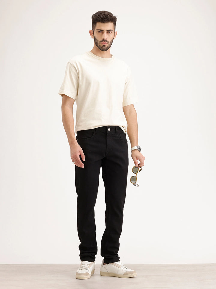 Slim Fit Denim Jeans | Black