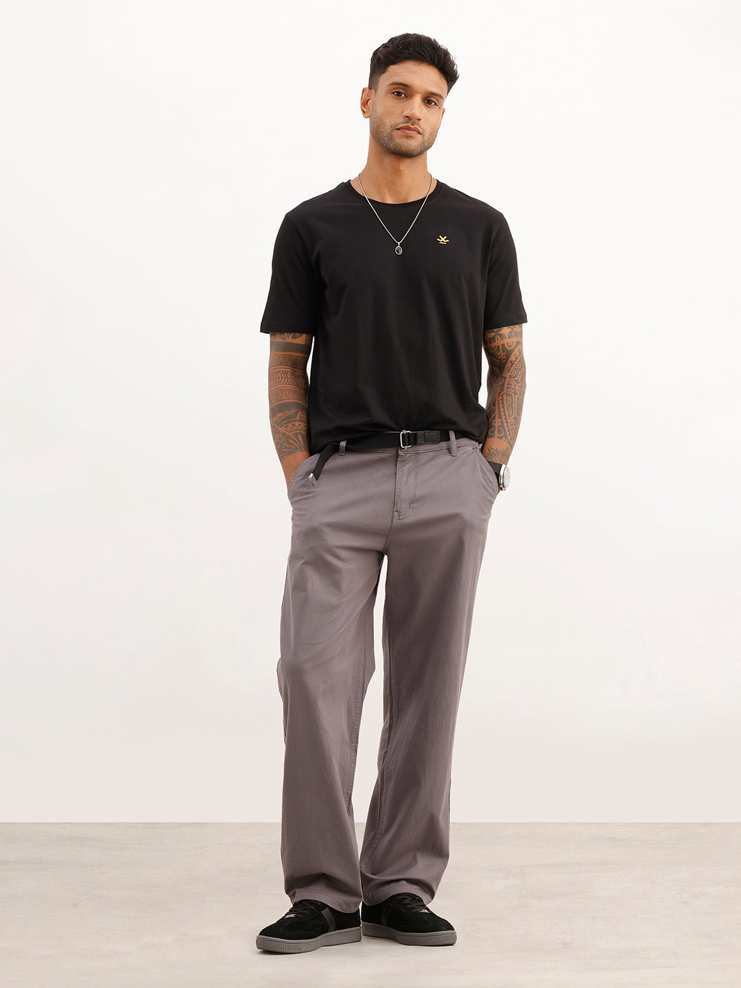 Solid Slim T-Shirt | Black