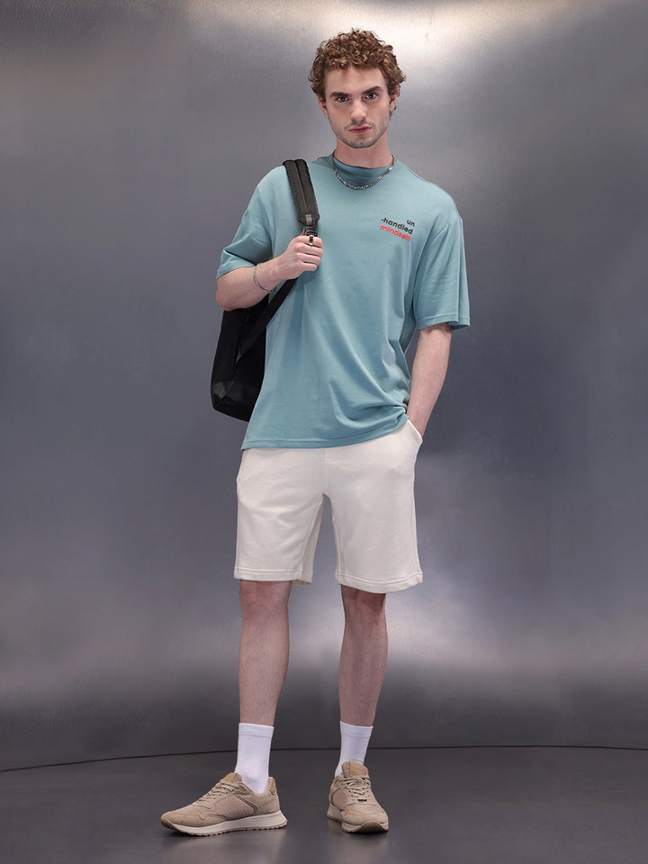 Solid Loose Fit Shorts | Off White