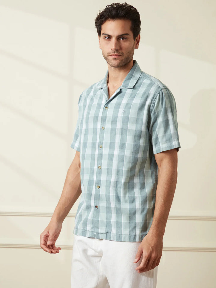 Casual Corduroy Resort Fit Shirt | Green