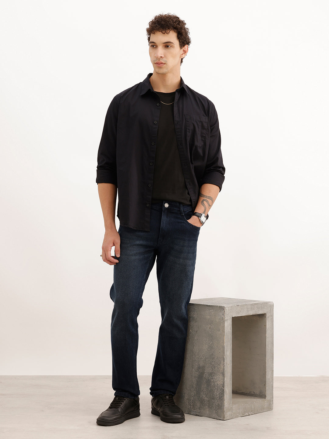 Faded Slim Fit Denim Jeans | Blue