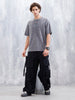 Washed Men's Casual Oversized Fit T-Shirt | Grey
