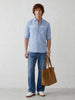 Comfort Fit Placement Printed Shirt | Light Blue