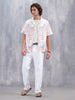 Anti-Fit Distressed Jeans | White