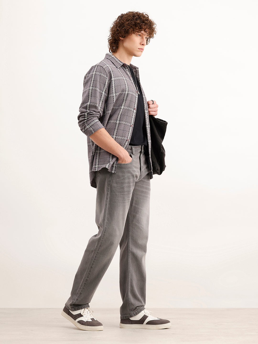 Faded Anti Fit Denim Jeans  | Grey