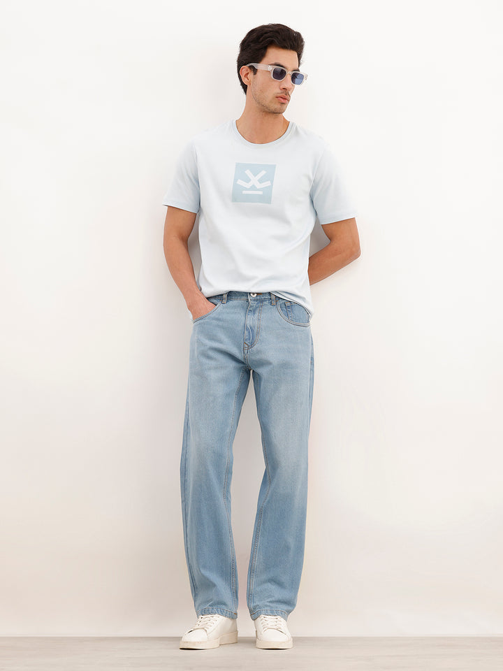 Light Fade Anti Fit Denim Jeans | Light Blue